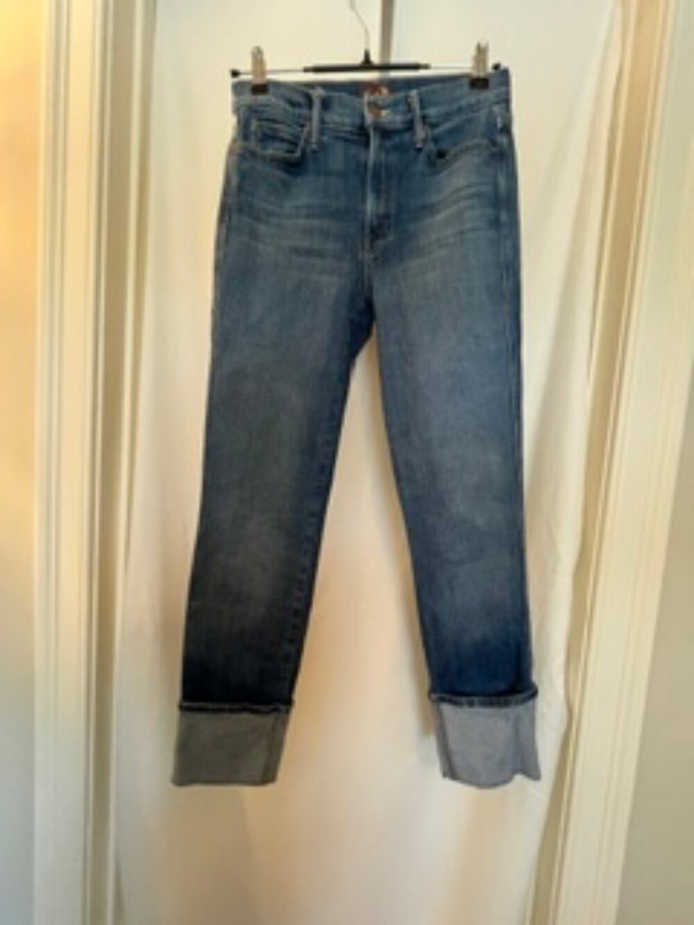 Mother High Waisted Pony Boy Ankle Jeans – Loafers And Lassos Wash – Size 28
